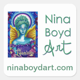Etiqueta da arte de Nina Boyd (quadrado)