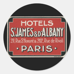 Etiqueta da bagagem das viagens vintage de Paris