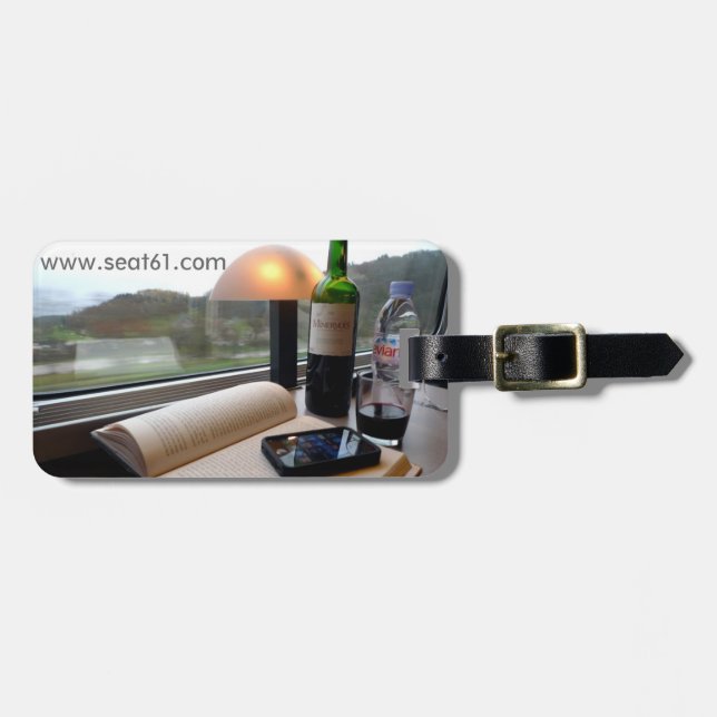 Etiqueta da bagagem de Seat61 TGV (Frente Horizontal)