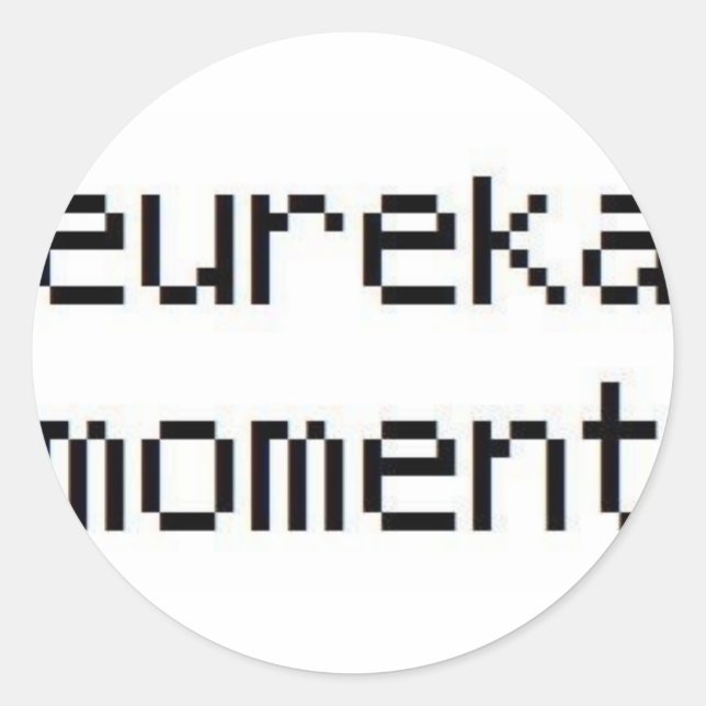 Etiqueta da banda do momento de Eureka (Frente)