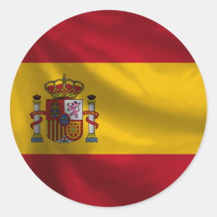 Etiqueta da bandeira da espanha