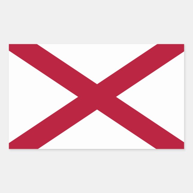 Etiqueta da bandeira de Alabama* (Frente)
