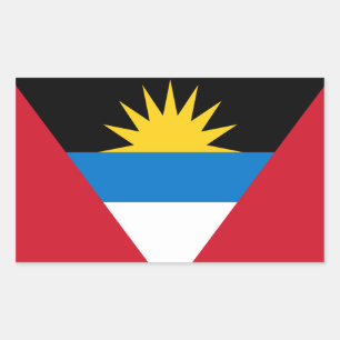 Etiqueta da bandeira de Antígua e de Barbuda
