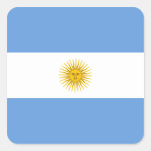 Etiqueta da bandeira de Argentina