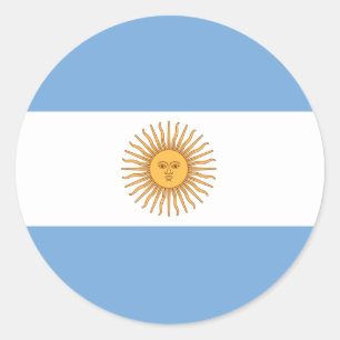 Etiqueta da bandeira de Argentina