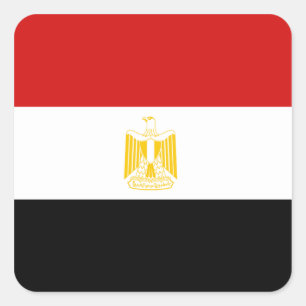 Etiqueta da bandeira de Egipto