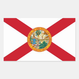 Etiqueta da bandeira de Florida