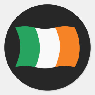 Etiqueta da bandeira de Ireland