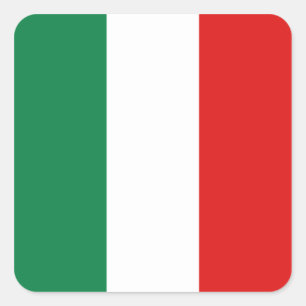 Etiqueta da bandeira de Italia