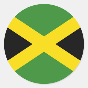 Etiqueta da bandeira de Jamaica