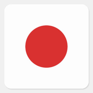 Etiqueta da bandeira de Japão