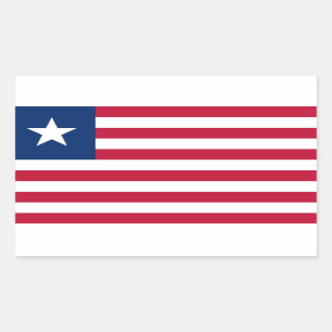 Etiqueta da bandeira de Liberia