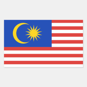 Etiqueta da bandeira de Malaysia