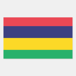 Etiqueta da bandeira de Mauritius*