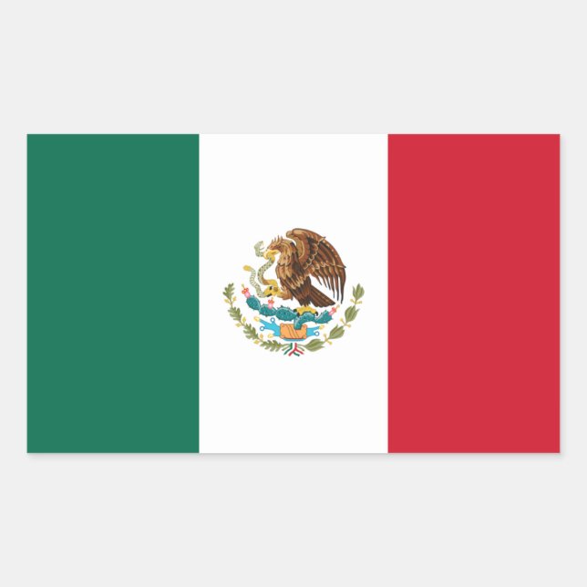 Etiqueta da bandeira de México (Frente)