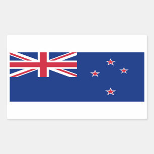 Etiqueta da bandeira de Nova Zelândia
