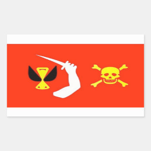 Etiqueta da bandeira de pirata de Christopher
