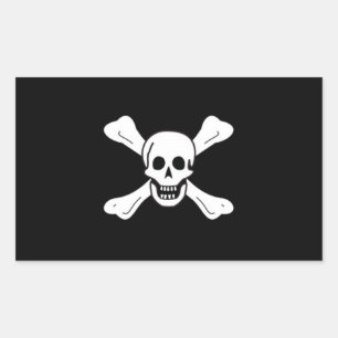 Etiqueta da bandeira de pirata de Richard Worley