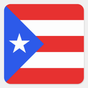 Etiqueta da bandeira de Puerto Rico