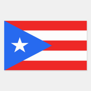 Etiqueta da bandeira de Puerto Rico