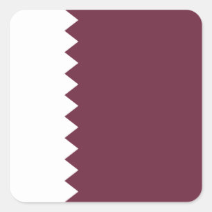Etiqueta da bandeira de Qatar