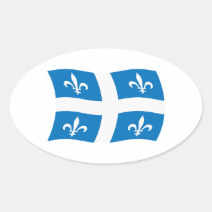 Etiqueta da bandeira de Quebeque