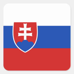 Etiqueta da bandeira de Slovakia