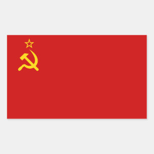 Etiqueta da bandeira de URSS