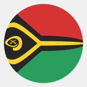 Etiqueta da bandeira de Vanuatu Fisheye