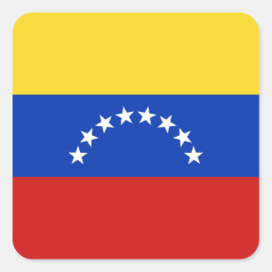 Etiqueta da bandeira de Venezuela