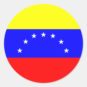 Etiqueta da bandeira de Venezuela