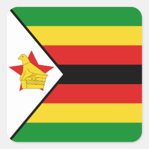 Etiqueta da bandeira de Zimbabwe