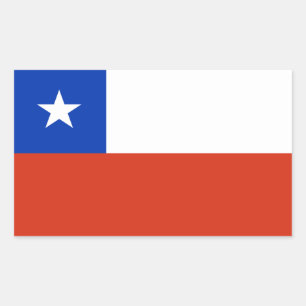 Etiqueta da bandeira do Chile