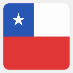 Etiqueta da bandeira do Chile