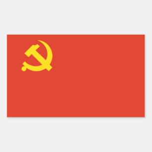 Etiqueta da bandeira do Partido Comunista Chinês