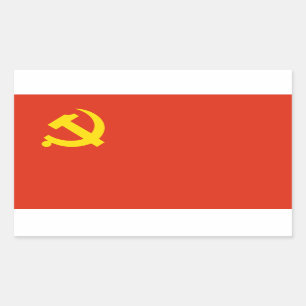 Etiqueta da bandeira do Partido Comunista Chinês