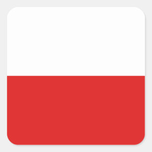 Etiqueta da bandeira do Polônia