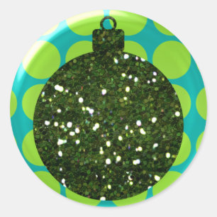 Etiqueta da bola dos enfeites de natal