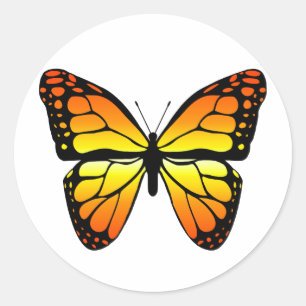 Etiqueta da borboleta de monarca