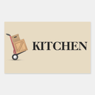 Etiqueta da caixa móvel - Cozinha