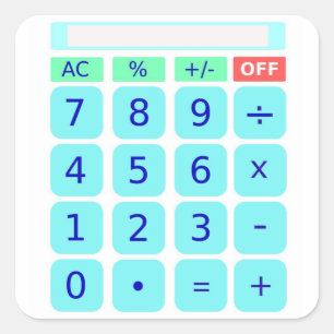 Etiqueta da calculadora