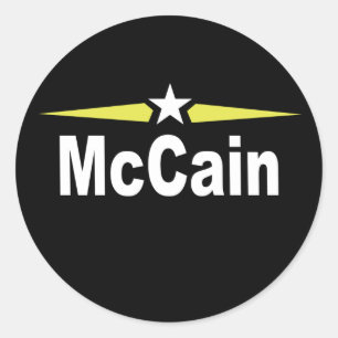 Etiqueta da campanha de Mccain