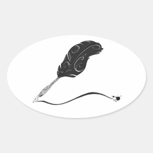 Etiqueta da caneta de Quill