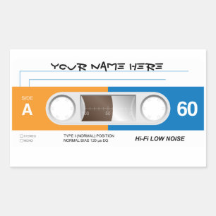 Etiqueta da cassete de banda magnética