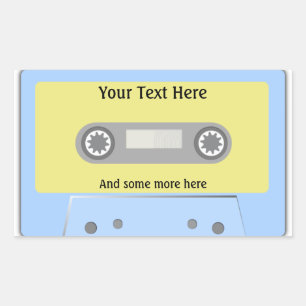 Etiqueta da cassete de banda magnética