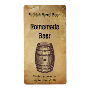 Etiqueta da cerveja do tambor