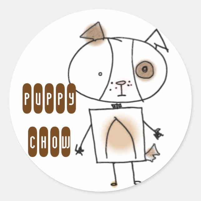 Etiqueta da comida de filhote de cachorro (Frente)