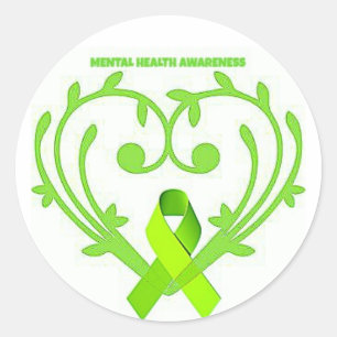 Etiqueta da consciência da saúde mental