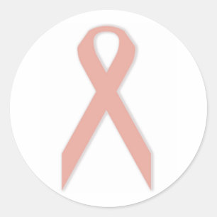 Etiqueta da consciência do cancro da mama redonda