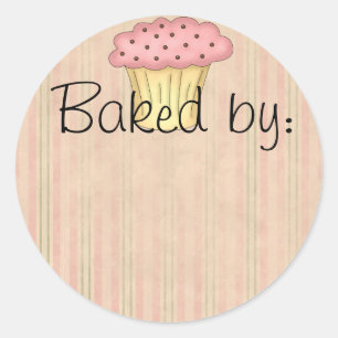 Etiqueta da cozinha do cupcake